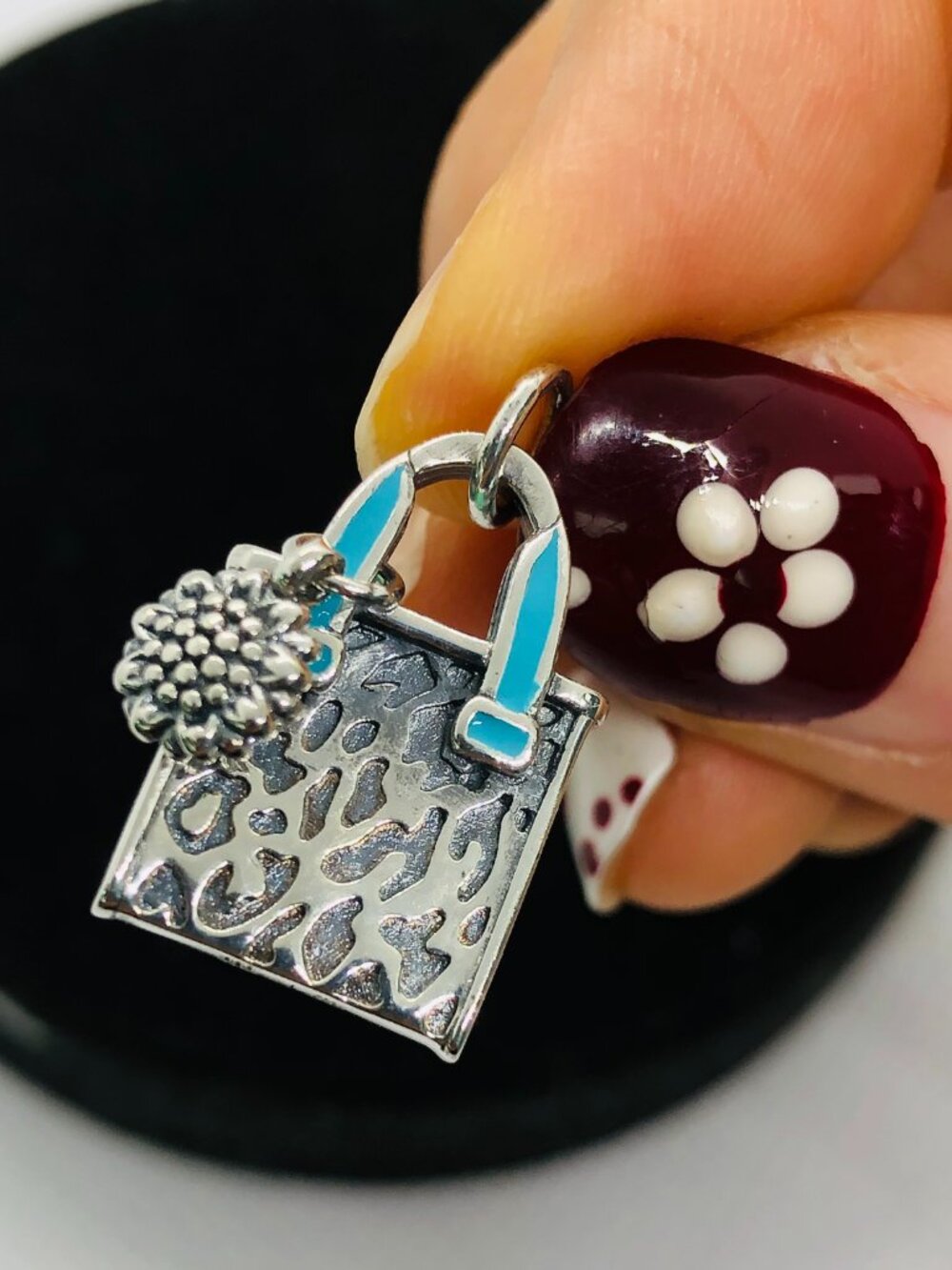 James Avery  Enamel Consuela Classic Tote Charm